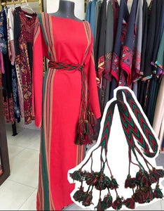 Amazing Handmade Bedouin Wool Belt Handwoven & Hand-Braided